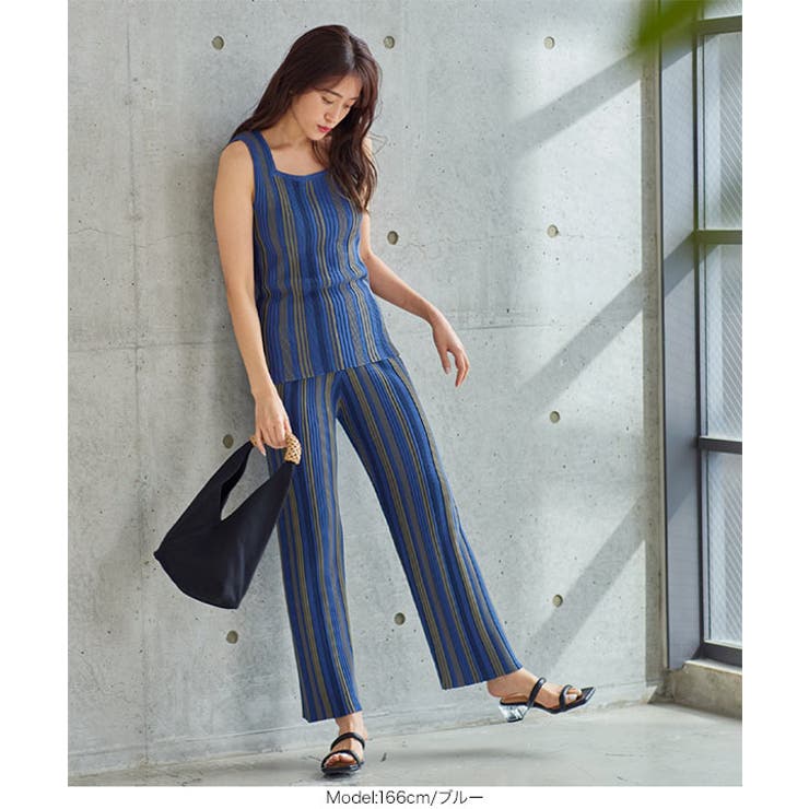 マルチストライプニットパンツ レディース ボトムス | KOBE LETTUCE | 詳細画像8 