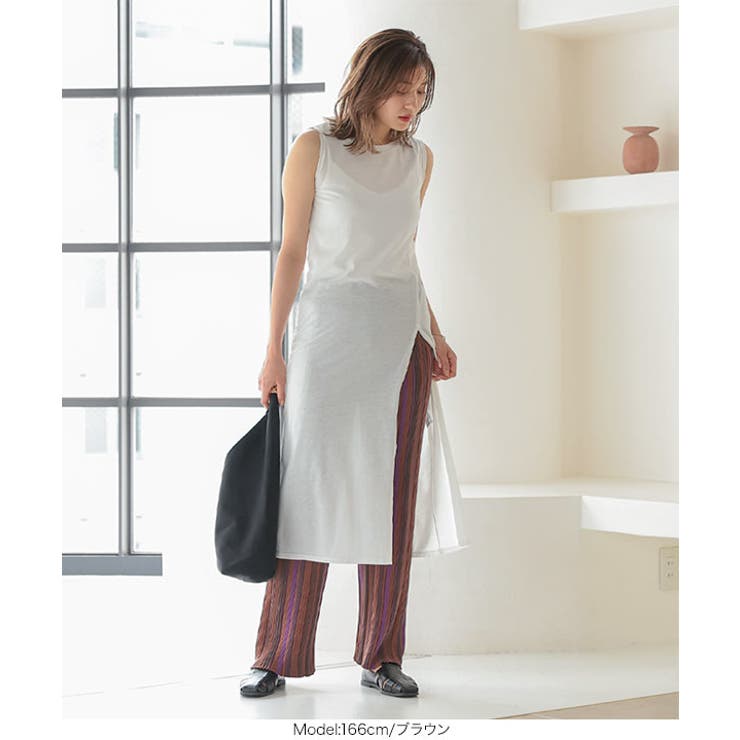 マルチストライプニットパンツ レディース ボトムス | KOBE LETTUCE | 詳細画像9 