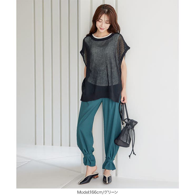 裾ベルト2wayパラシュートパンツ [M3381] レディース | KOBE LETTUCE | 詳細画像13 