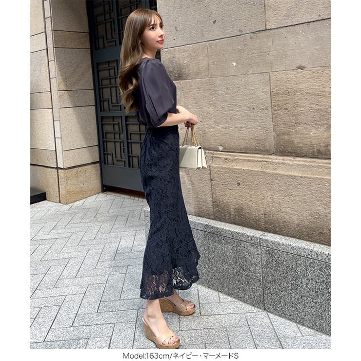 [ 岡部あゆみさんコラボ ]選べる2タイプレーススカート［M3441］ | KOBE LETTUCE | 詳細画像27 