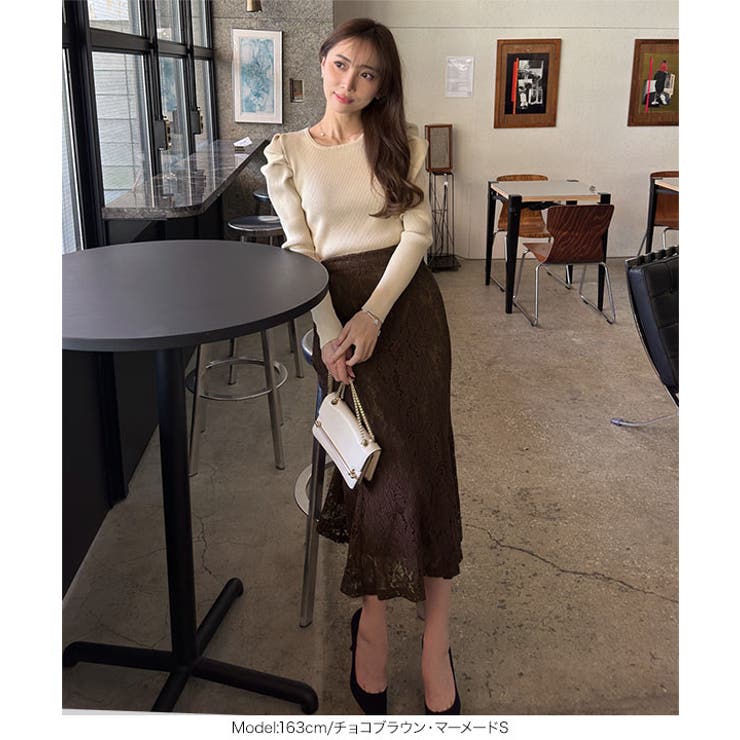 [ 岡部あゆみさんコラボ ]選べる2タイプレーススカート［M3441］ | KOBE LETTUCE | 詳細画像26 