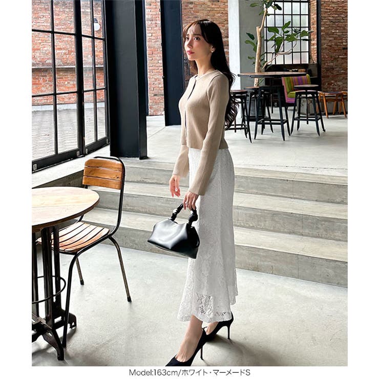 [ 岡部あゆみさんコラボ ]選べる2タイプレーススカート［M3441］ | KOBE LETTUCE | 詳細画像11 