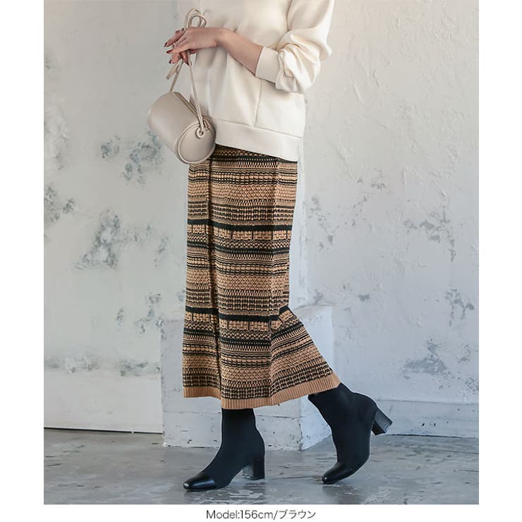 ツイード風ニットスカート [M3450] レディース | KOBE LETTUCE | 詳細画像6 