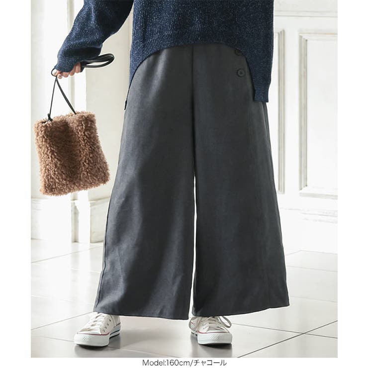 サイドボタン付きワイドパンツ [M3466] レディース | KOBE LETTUCE | 詳細画像10 