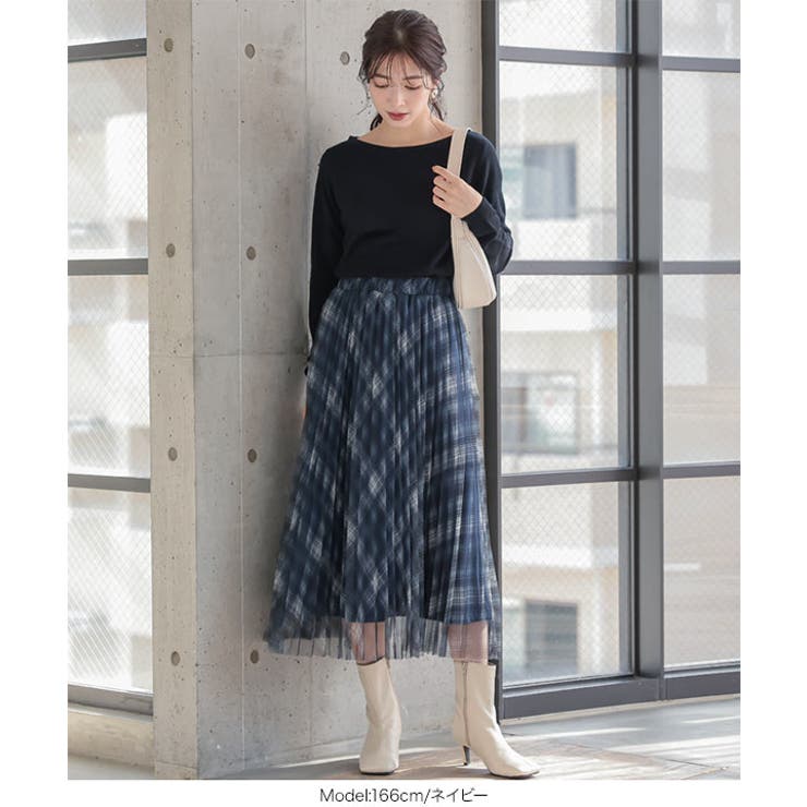 あったか裏地付きチュールプリントスカート [M3499] レディース | KOBE LETTUCE | 詳細画像10 