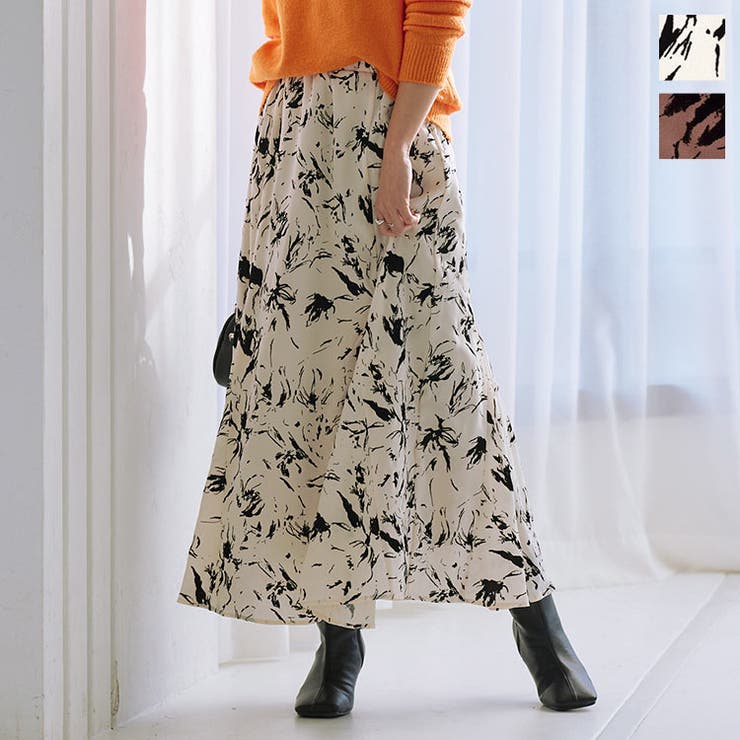 フロッキーフラワーマーメイドスカート [M3529] レディース | KOBE LETTUCE | 詳細画像1 