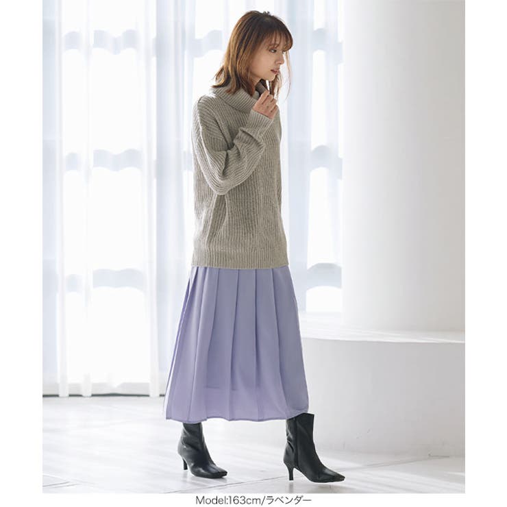 ウエストゴムワイドプリーツスカート [M3546] レディース | KOBE LETTUCE | 詳細画像10 