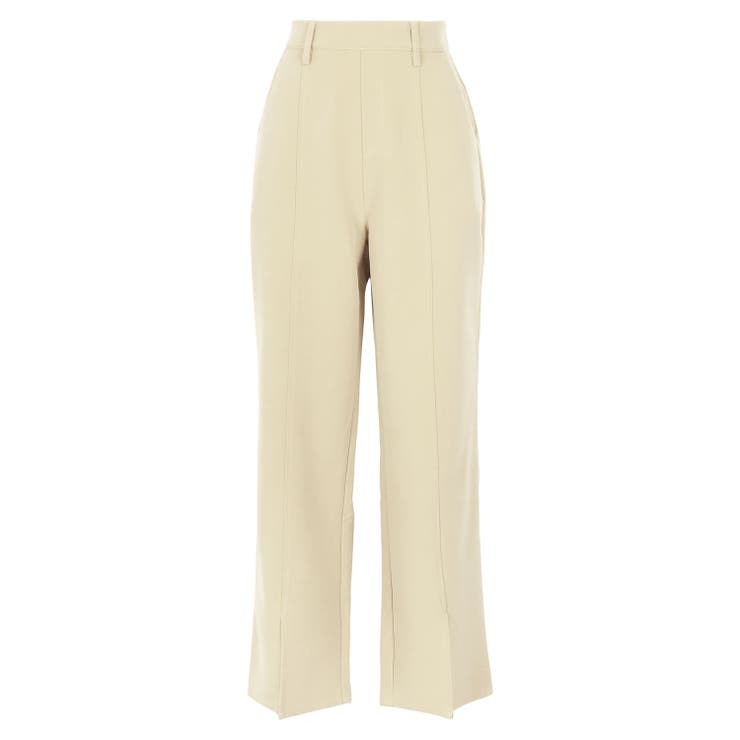 クリーム | 錯覚美脚セミワイドパンツ [M3576] レディース | KOBE LETTUCE