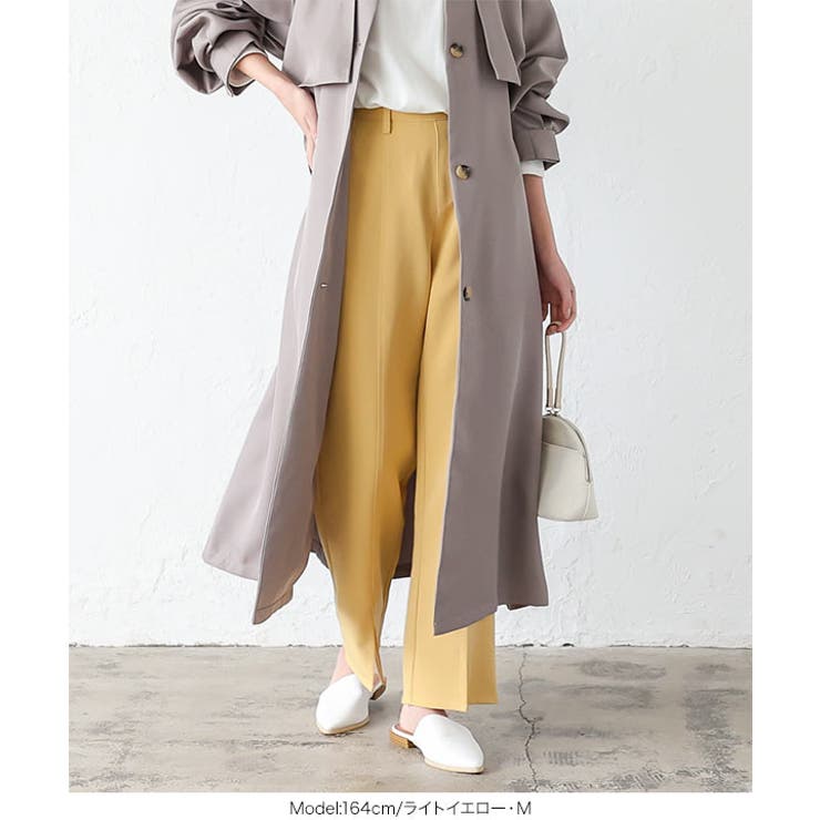 錯覚美脚セミワイドパンツ [M3576] レディース | KOBE LETTUCE | 詳細画像20 