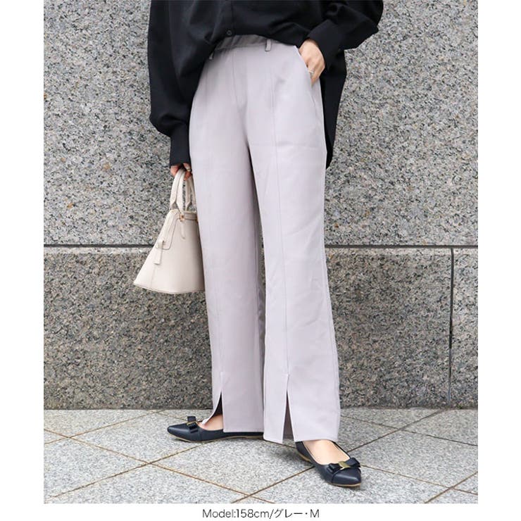 錯覚美脚セミワイドパンツ [M3576] レディース | KOBE LETTUCE | 詳細画像26 