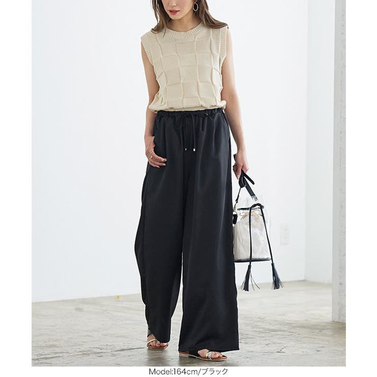 ドロストリラックスイージーワイドパンツ [M3628] レディース | KOBE LETTUCE | 詳細画像9 