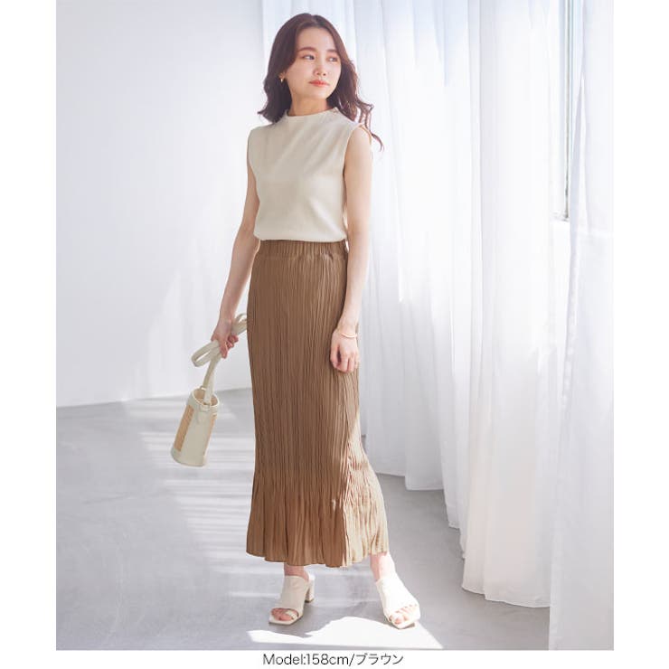 [ 水越みさとさんコラボ ]ランダムプリーツマーメイドスカート［M3629］ | KOBE LETTUCE | 詳細画像17 