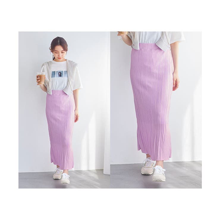 [ 水越みさとさんコラボ ]ランダムプリーツマーメイドスカート［M3629］ | KOBE LETTUCE | 詳細画像8 