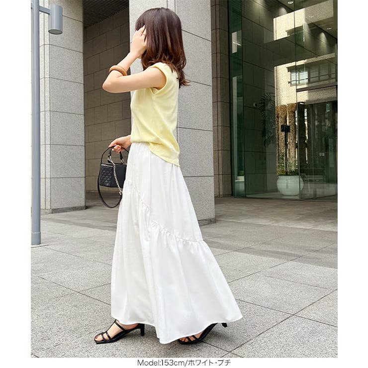 MELROSE CLAIRE｜【ギャザーロングスカート】 | Rakuten Fashion