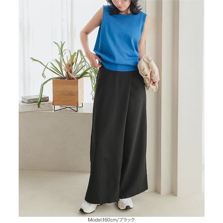 Dカンベルト付きラップパンツ レディース ボトムス[品番：KO000010645