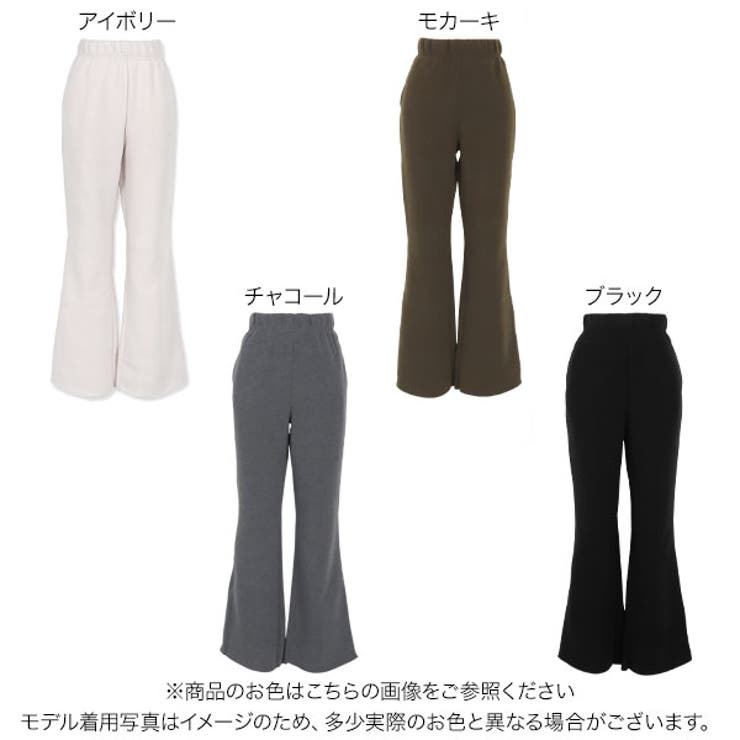 [ 裏起毛 ]低身長さんから高身長さんまでスウェットフレアレギパン［M3759］ | KOBE LETTUCE | 詳細画像2 