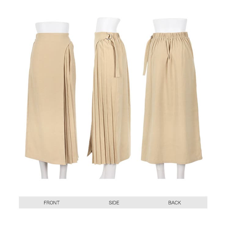 サイドベルト付きレイヤード風スカート［M3813］ | KOBE LETTUCE | 詳細画像12 