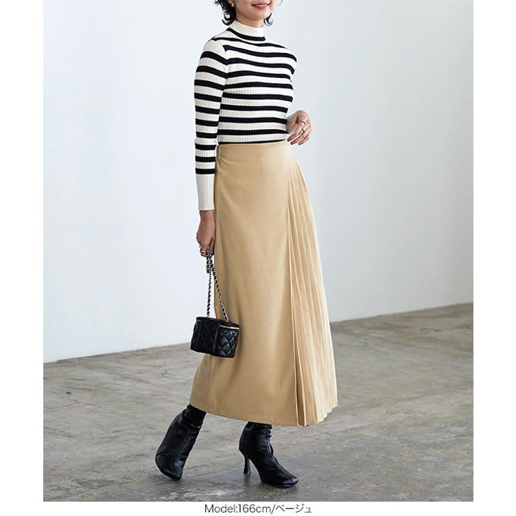 サイドベルト付きレイヤード風スカート［M3813］ | KOBE LETTUCE | 詳細画像7 