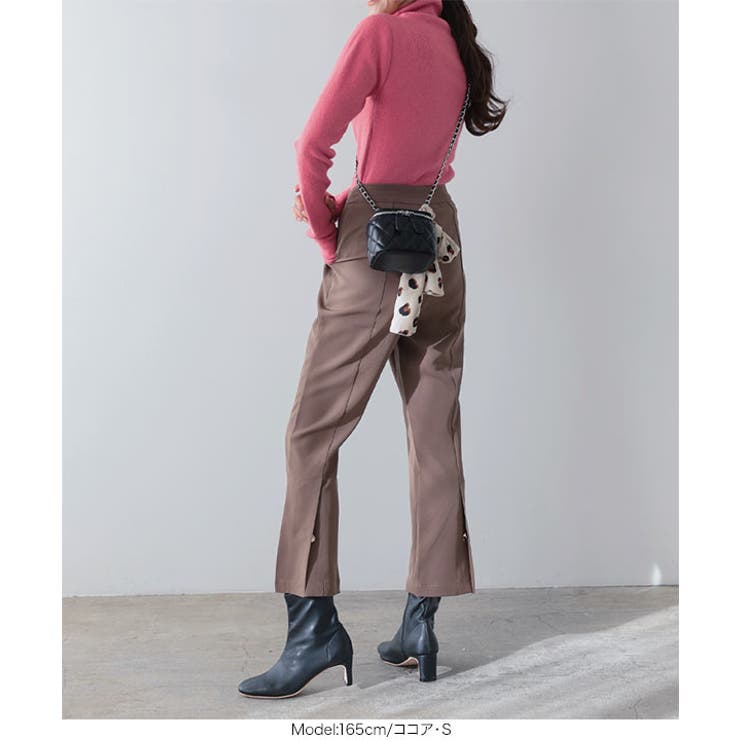 バックスリットクロップドパンツ［M3825］ | KOBE LETTUCE | 詳細画像10 