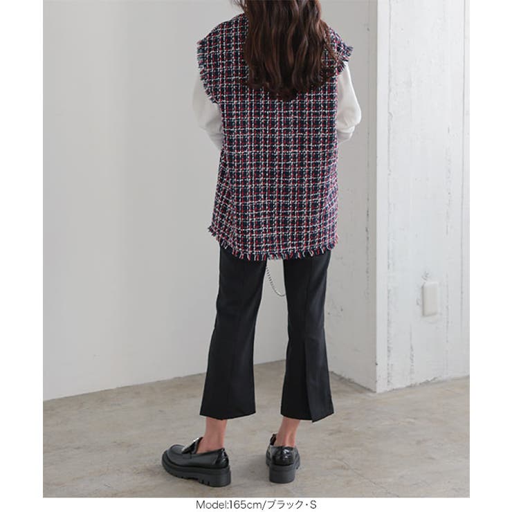 バックスリットクロップドパンツ［M3825］ | KOBE LETTUCE | 詳細画像12 