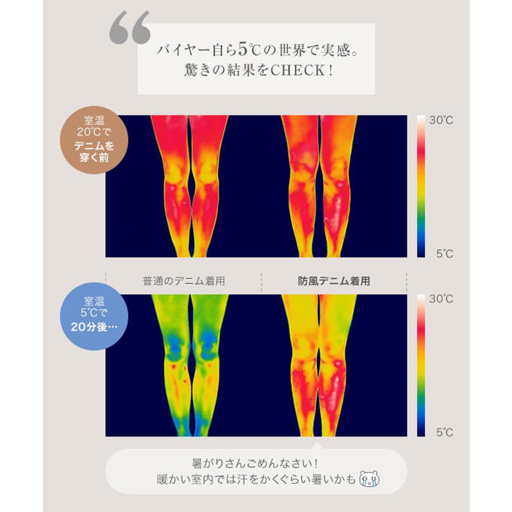 [裏起毛]防風裏ファーストレートスキニーデニムパンツ［M3837］