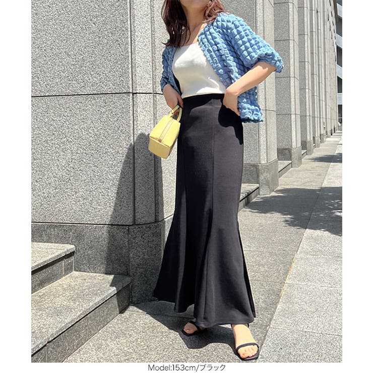 [ プチレタス ] ストレッチ裾スリットマーメイドスカート［M3893］ | KOBE LETTUCE | 詳細画像6 