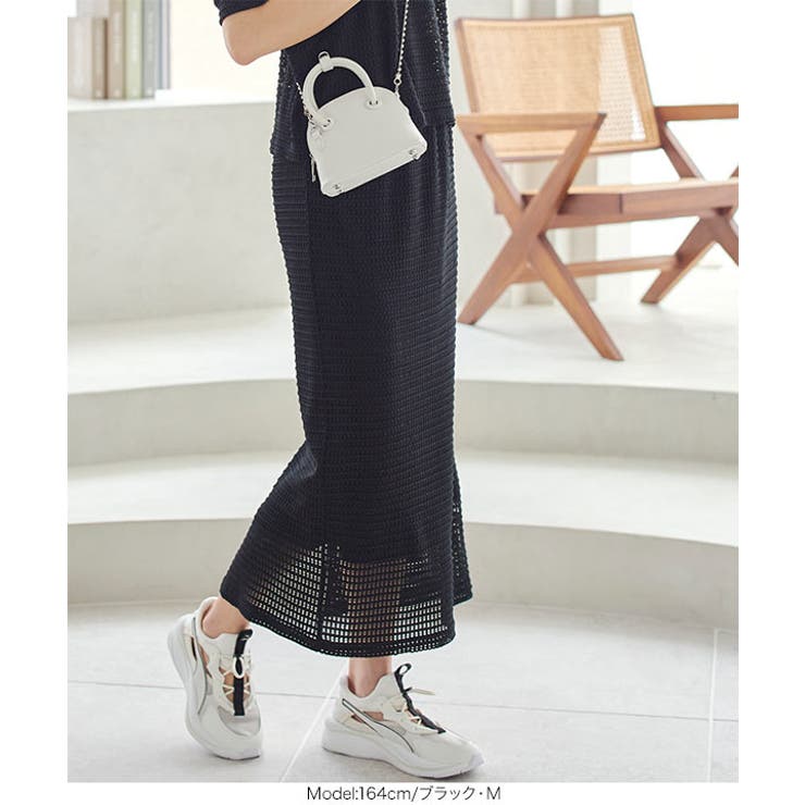 ふくれジャガードナロースカート［M3910］ | KOBE LETTUCE | 詳細画像7 