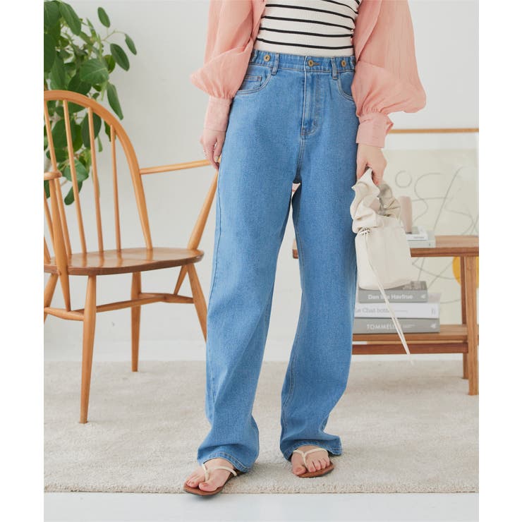 ZARA - ZARA ストレートデニム ライトブルー EUR 36の通販 by