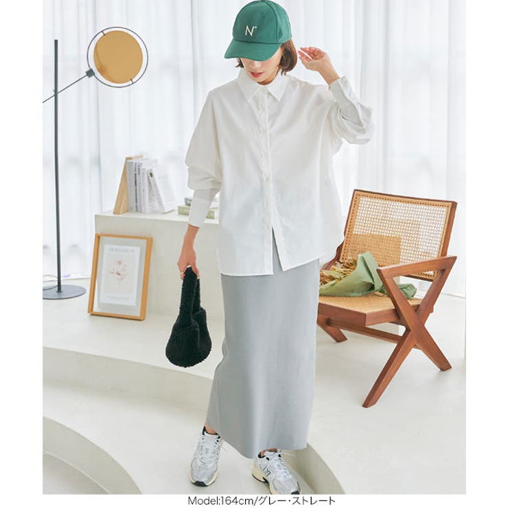 選べる2タイプ 毛玉レスニットスカート［M3930］ | KOBE LETTUCE | 詳細画像9 