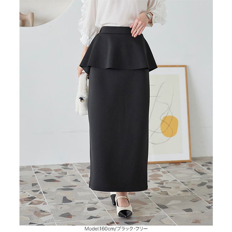 セットアップOK ペプラムタイトスカート［M3935］ | KOBE LETTUCE | 詳細画像2 