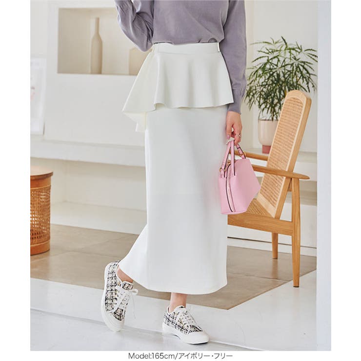 セットアップOK ペプラムタイトスカート［M3935］ | KOBE LETTUCE | 詳細画像5 