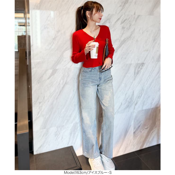 [ 岡部あゆみさんコラボ ]ワイドストレートデニム［M3953］ | KOBE LETTUCE | 詳細画像13 