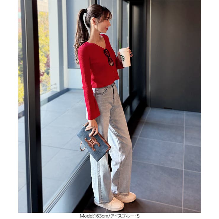 [ 岡部あゆみさんコラボ ]ワイドストレートデニム［M3953］ | KOBE LETTUCE | 詳細画像16 