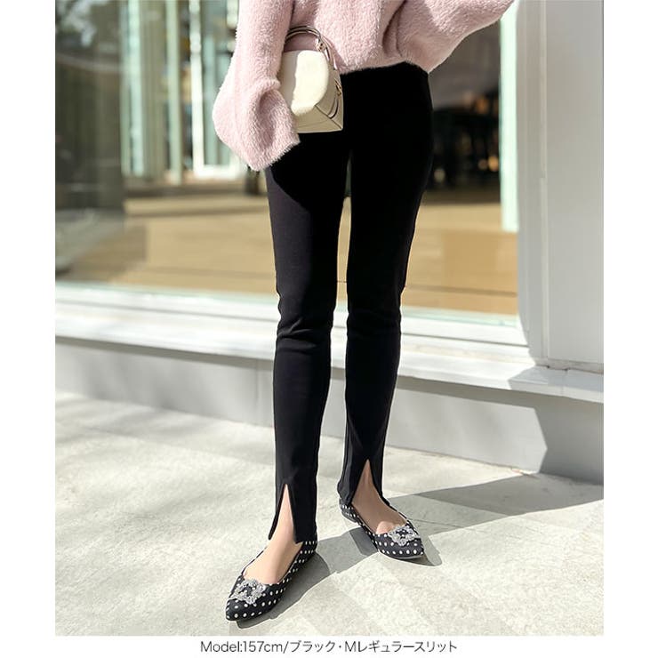 選べる2タイプ 裾スリットストレッチスキニーパンツ | KOBE LETTUCE | 詳細画像6 