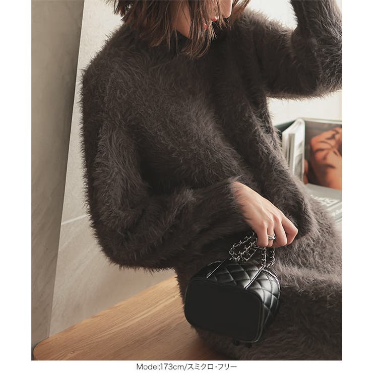 シャギーニットタイトスカート［M4013］[品番：KO000014118]｜KOBE