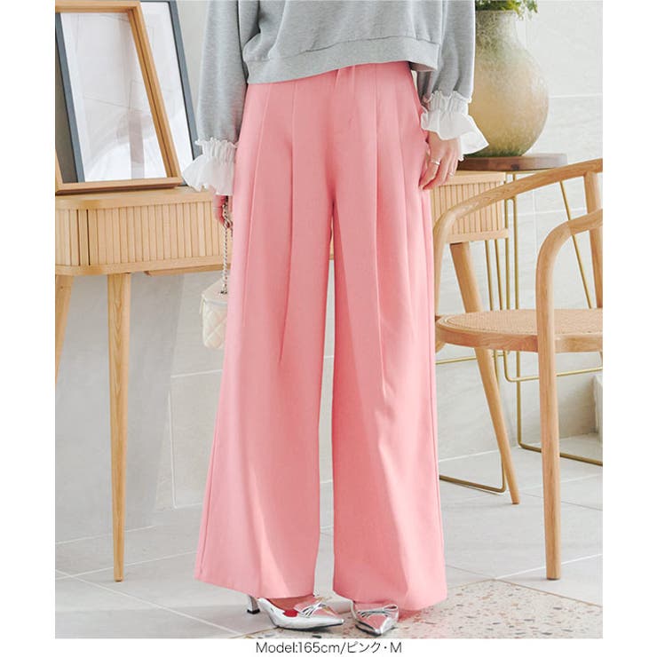 カラーストレートワイドタックパンツ［M4026］ | KOBE LETTUCE | 詳細画像11 