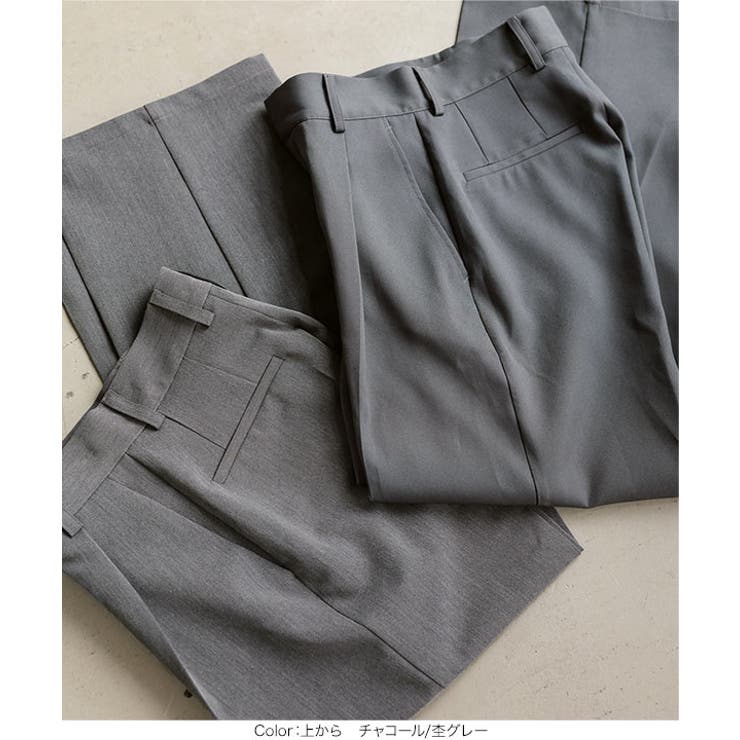 [ Petitle / プチレ ] タックワイドストレートパンツ［M4027］ | KOBE LETTUCE | 詳細画像18 