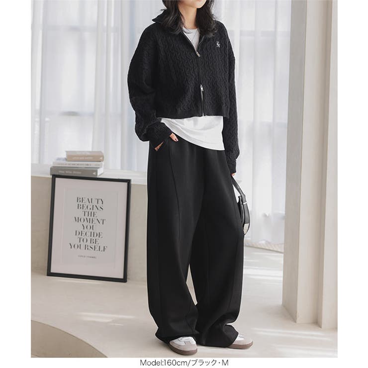 ダイバー素材ワイドカーブパンツ［M4050］ | KOBE LETTUCE | 詳細画像26 