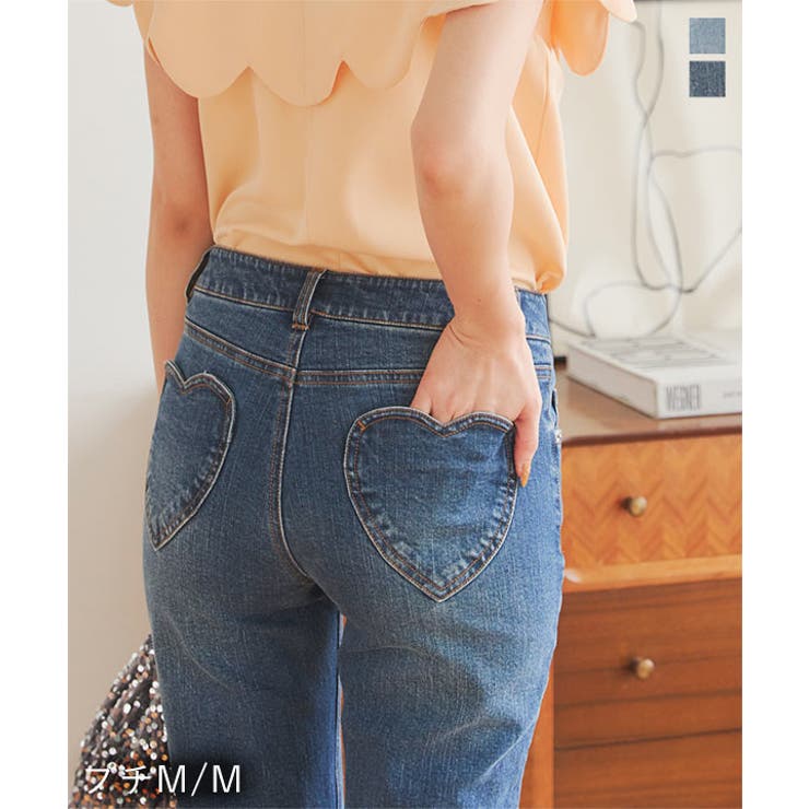 ハートポケットデニム［M4054］[品番：KO000014497]｜KOBE  LETTUCE（コウベレタス）のレディースファッション通販｜SHOPLIST（ショップリスト）