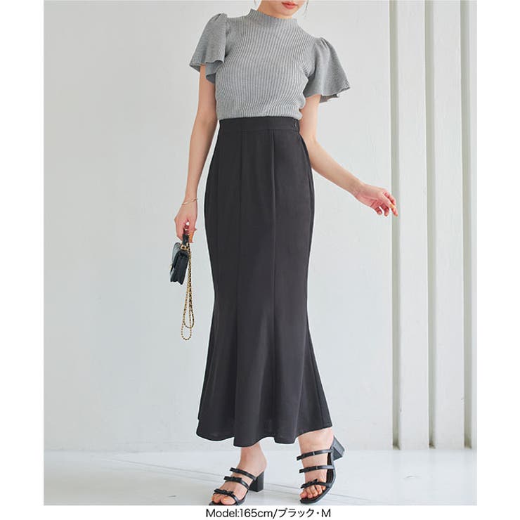 お腹ポッコリ解消マーメイドスカート［M4068］[品番：KO000014537