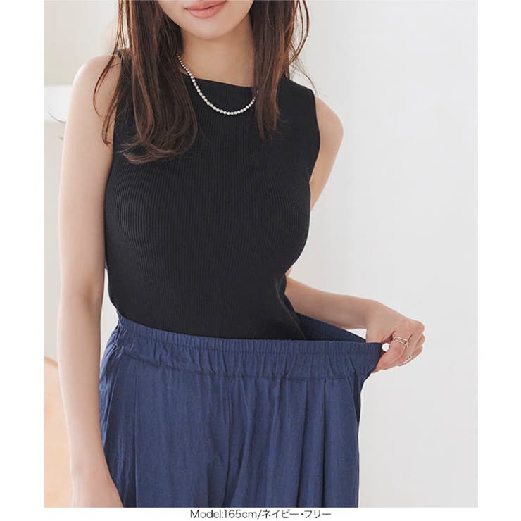 涼感さらさらリラクシーワイドパンツ［M4076］[品番：KO000014463]｜KOBE  LETTUCE（コウベレタス）のレディースファッション通販｜SHOPLIST（ショップリスト）