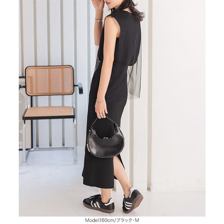 低身長さん高身長さんも選べる3丈ストレッチリブニットスカート［M4088］ | KOBE LETTUCE | 詳細画像7 