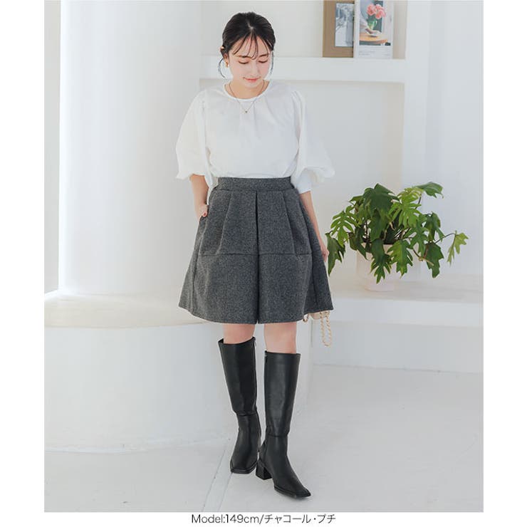 EATS PLEASE グレー プリーツキュロット プリーツプリーズPLEATS PLEASE プリーツワイドクロップドパンツ