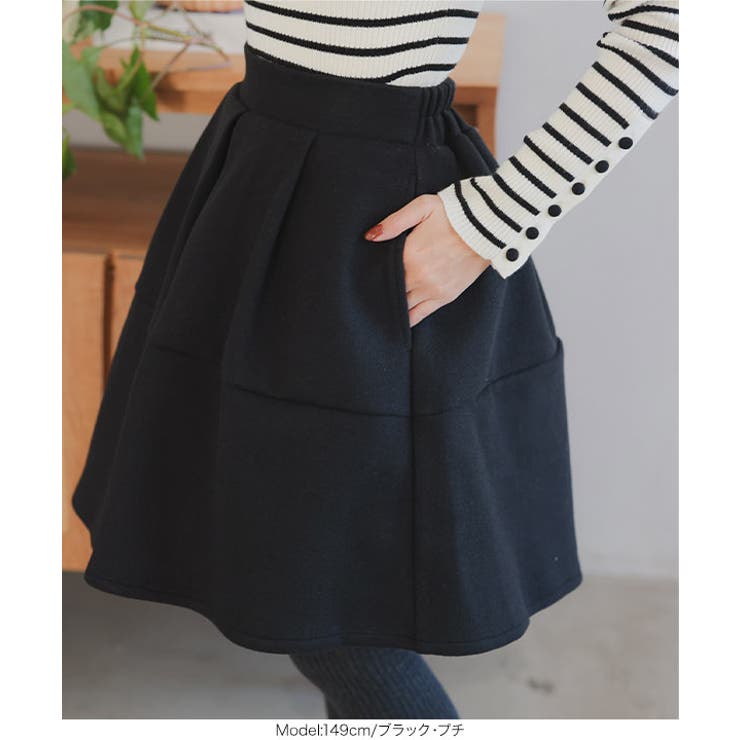 Petitle / プチレ ] フェイクウールキュロット［M4095］[品番