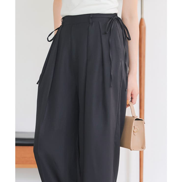 ウエストリボンワイドパンツ［M4104］[品番：KO000014572]｜KOBE  LETTUCE（コウベレタス）のレディースファッション通販｜SHOPLIST（ショップリスト）