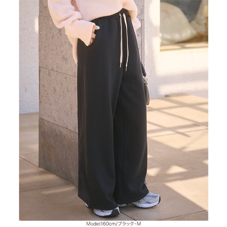 [ ぬく盛り ] 選べる丈イージーワイドパンツ［M4119］ | KOBE LETTUCE | 詳細画像3 