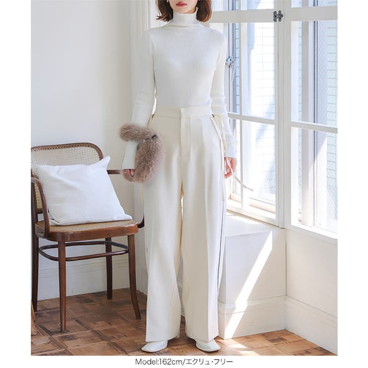 サイドラインカーブパンツ［M4122］ | KOBE LETTUCE | 詳細画像5 