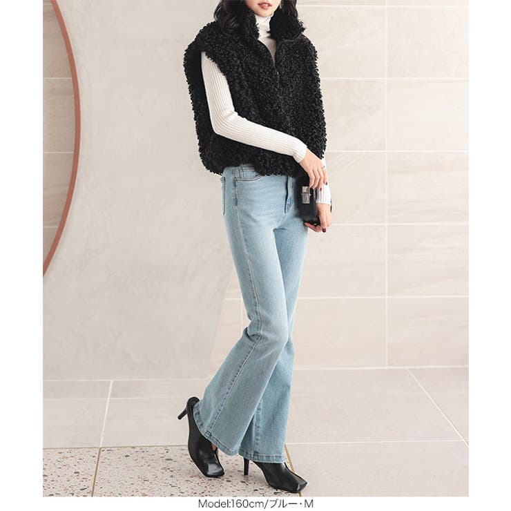 ソフトフレアデニムパンツ［M4128］ | KOBE LETTUCE | 詳細画像2 