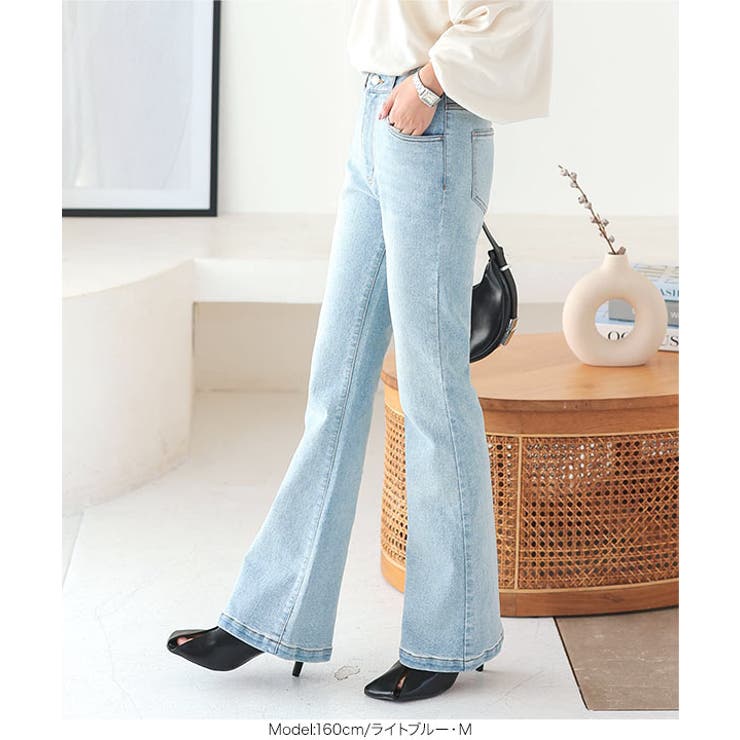 ソフトフレアデニムパンツ［M4128］[品番：KO000014731]｜KOBE