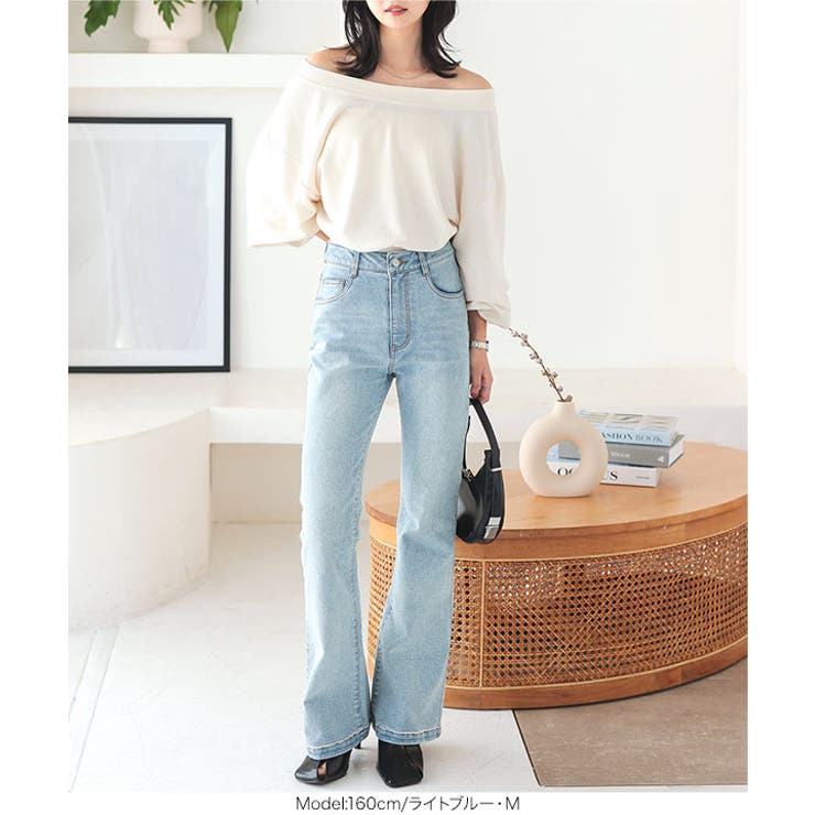 ソフトフレアデニムパンツ［M4128］[品番：KO000014731]｜KOBE LETTUCE